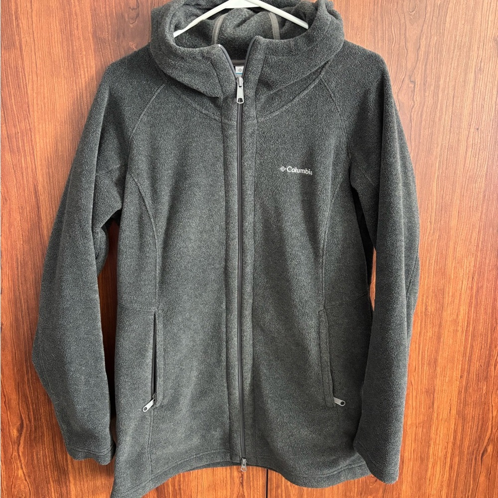 Columbia Women’s Charcoal Fleece Hooded Jacket